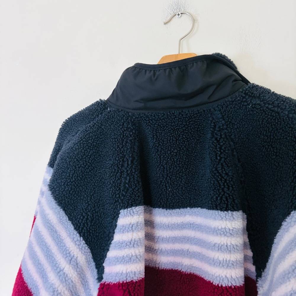 NWOT $198 Free People Hit the Slopes Printed Fleece Jacket S - Picture 7 of 11